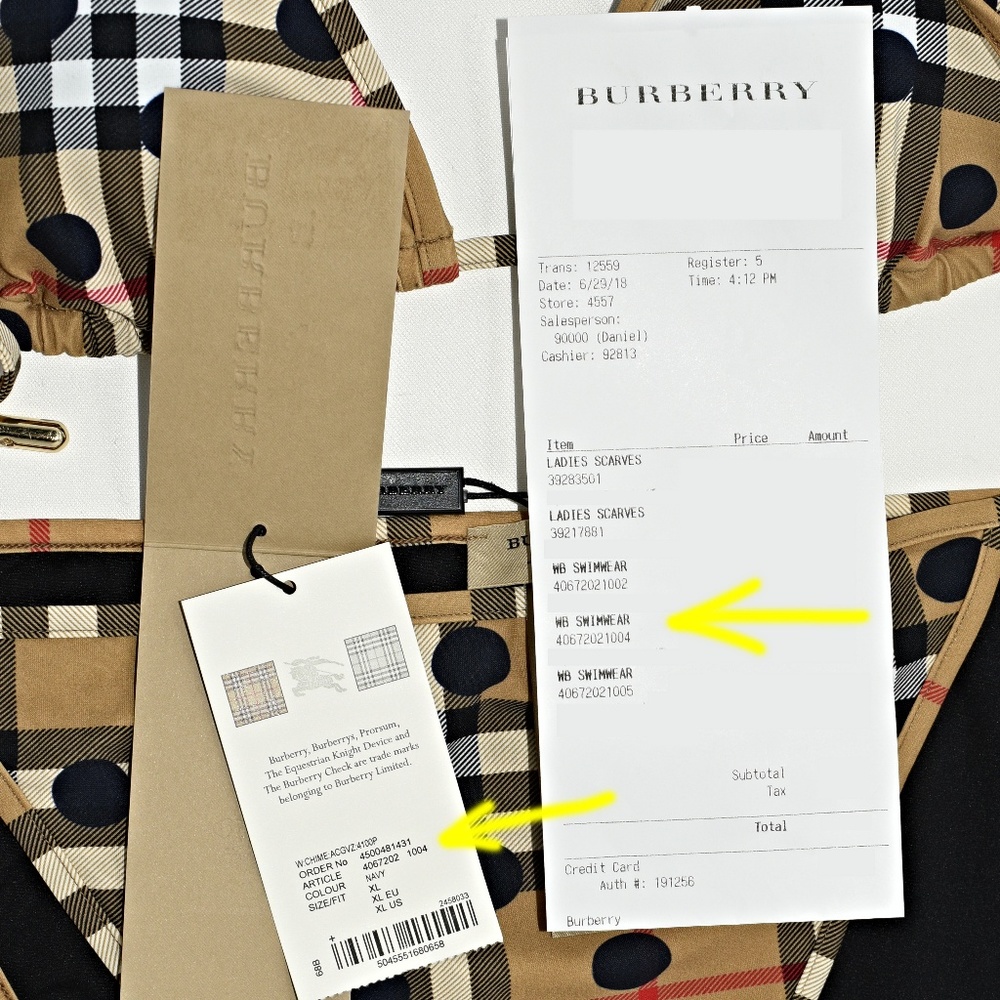 New Burberry Check-print - Dots String Bikini Set - Picture 8 of 8